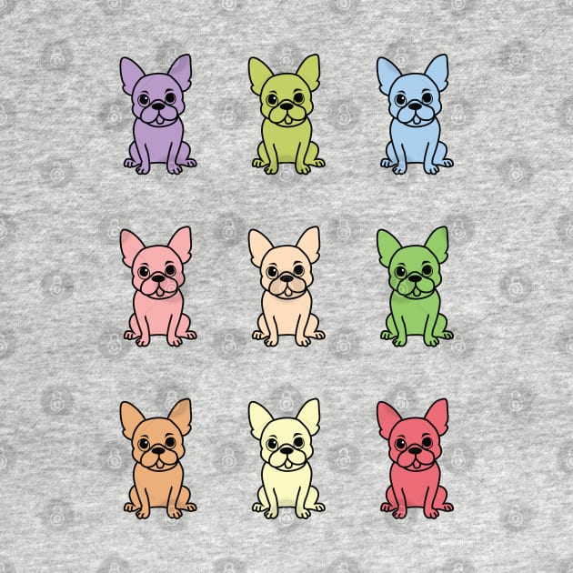 Cute French Bulldog Sticker pack by Kawaii Bomb